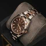 Datejust 41 Choco Index Dial Oyster Two Tone 126331