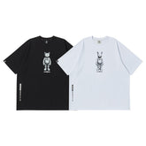 LifeWork Grain Figure Hipdog T-Shirt Black