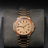 Patek Philippe Nautilus 35 Joaillerie RG Rose Gilt Baguette Dial 7118/1300R-001