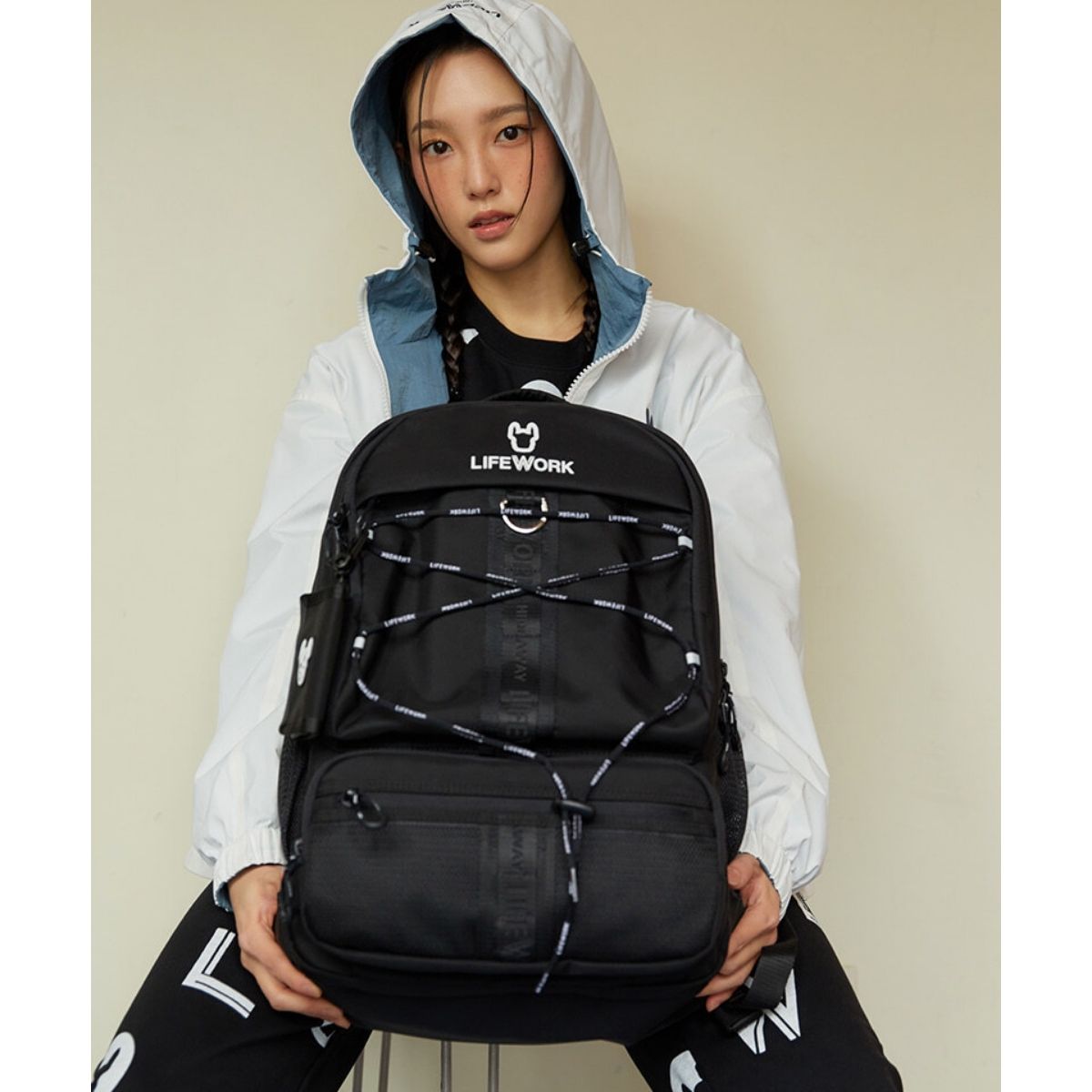 LifeWork Mesh Pocket String Backpack LifeWork Mesh Pocket String Backpack