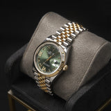 DateJust 36 Olive Dial Diamond VI IX 126233
