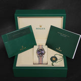 Date Just 31 Aubergine Dial Diamond VI 278271