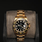 GMT Master II YG Black Dial 116718LN