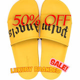 Palm Angels Logo Sandal Yellow