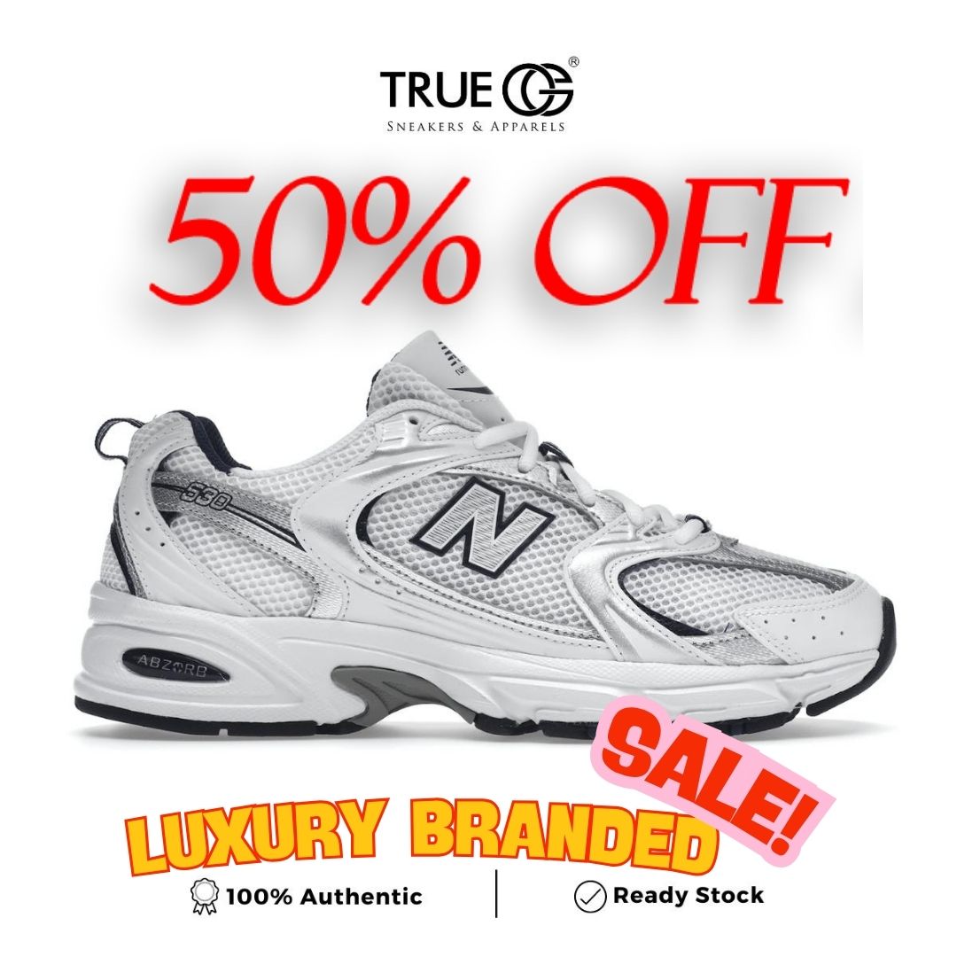 New Balance 530 White Silver Navy – True OG
