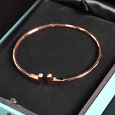 Tiffany T Wire Bracelet in Rose Gold 60010744