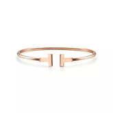 Tiffany T Wire Bracelet in Rose Gold 60010744
