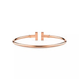 Tiffany T Wire Bracelet in Rose Gold 60010744