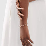 Tiffany T Wire Bracelet in Rose Gold 60010744