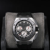 AP43 ROOC Black Dial Rhodium Chrono 26420SO.OO.A002CA.01