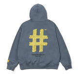 Beentrill Yellow Taping Hashtag Hoodie