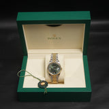 DateJust 36 Olive Dial Diamond VI IX 126233