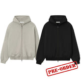 Fear Of God Essentials Embossed 90s Fit Fleece Zip-Up Hoodie