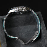 AP38 ROC Light Blue Dial Silver Chrono Diamond Bezel 26715ST.ZZ.1356ST.01