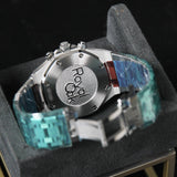 AP38 ROC Light Blue Dial Silver Chrono Diamond Bezel 26715ST.ZZ.1356ST.01
