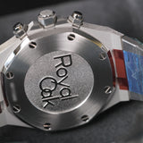 AP38 ROC Light Blue Dial Silver Chrono Diamond Bezel 26715ST.ZZ.1356ST.01