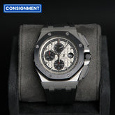 AP44 ROOC Silver Dial Black Chrono 26400SO.OO.A002CA.01