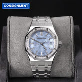 AP37 RO Light Blue Dial Diamond Bezel 15551ST.ZZ.1356ST.04