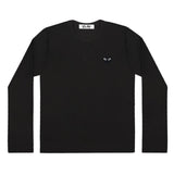 Comme Des Garcons Black Heart Long Sleve Black T-shirt
