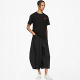 Comme Des Garcons CDG Play Red Emblem Black T-Shirt