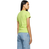 Comme Des Garcons Play Red Emblem T-shirt Green