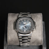 Patek Philippe Nautilus 40 Annual Calendar Moon Phases Black Blue Dial 5726/1A-014