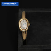 Cartier 16 Baignoire Mini YG White Dial WGBA0045