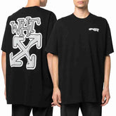 Off White Carlos Arrow Over T-shirt Black White