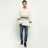 Off White Cotton Crewneck