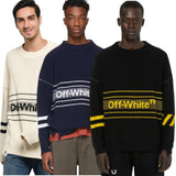 Off White Cotton Crewneck