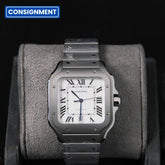 Cartier 40 Santos Large Silver Dial Titanium WSSA0089