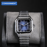 Cartier 40 Santos Large Blue Dial WSSA0071