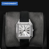 Cartier 43 Santos Dumont Large Silver Dial WSSA0085