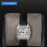 Cartier 38 Santos Dumont Small Silver Dial WSSA0023