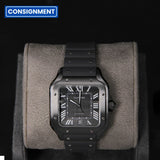 Cartier 40 Santos Large Black Dial ADLC Full Black WSSA0039
