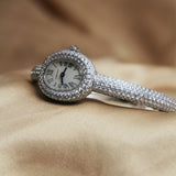 Cartier 16 Baignoire WG Mini Full Diamond White Dial HPI01773