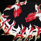 RIC Ricky Is Clown Flaming Chinese Dragon Joker Smileys T-Shirt RickyisClown