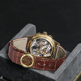 Patek Philippe Complications Chronograph YG Silver Dial Brown Leather 5170J-001