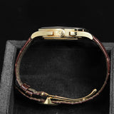 Patek Philippe Complications Chronograph YG Silver Dial Brown Leather 5170J-001