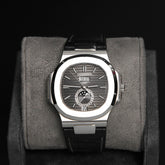 Patek Philippe Nautilus 40 Annual Calendar Moon Phases Alligator Strap 5726A-001