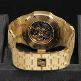 AP RO 41 Frosted YG Openworked Slate Grey Dial Rainbow Baguette 15412BA.YG.1224BA.01-B