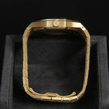 AP RO 41 Frosted YG Openworked Slate Grey Dial Rainbow Baguette 15412BA.YG.1224BA.01-B