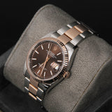Datejust 36 Choco Index Dial Oyster Two Tone 126231