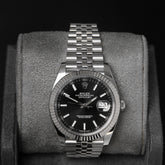 Date Just 41 Black Index Dial Jubilee 126334