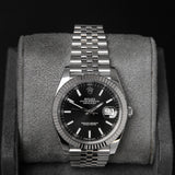 Date Just 41 Black Index Dial Jubilee 126334