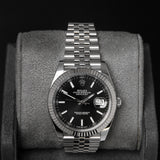 Datejust 41 Black Index Dial Jubilee 126334
