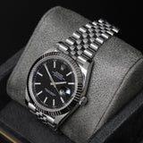 Date Just 41 Black Index Dial Jubilee 126334