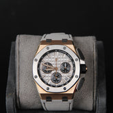 AP43 ROOC RG Grey Dial Black Chrono Grey Calfskin Strap 26420OI.OO.A015VE.01
