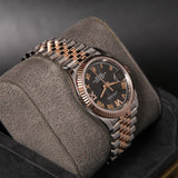 Date Just 36 Grey Dial Diamond VI IX 126231