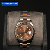 Datejust 41 Choco Index Dial Oyster Two Tone 126331